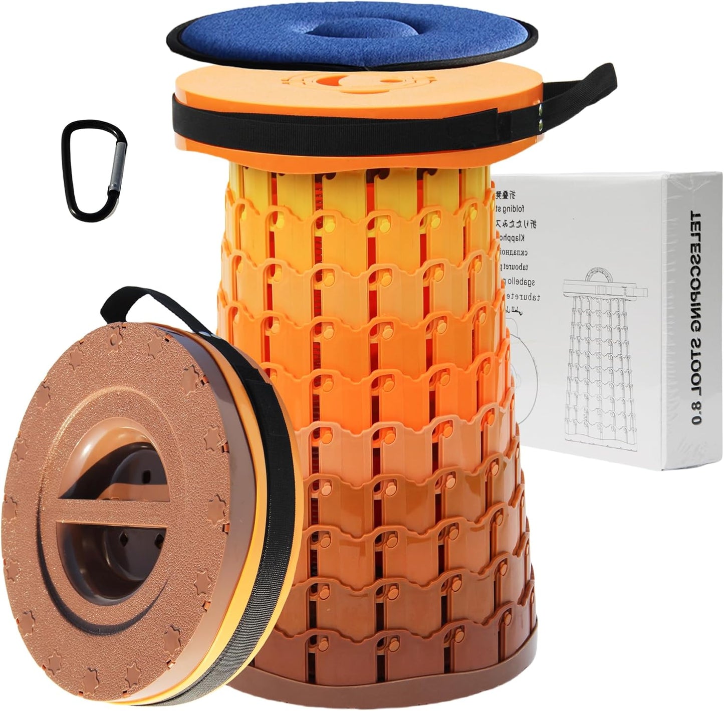 ALEVMOOM Upgraded XXL 50 Portable Collapsible Stool for Outdoors