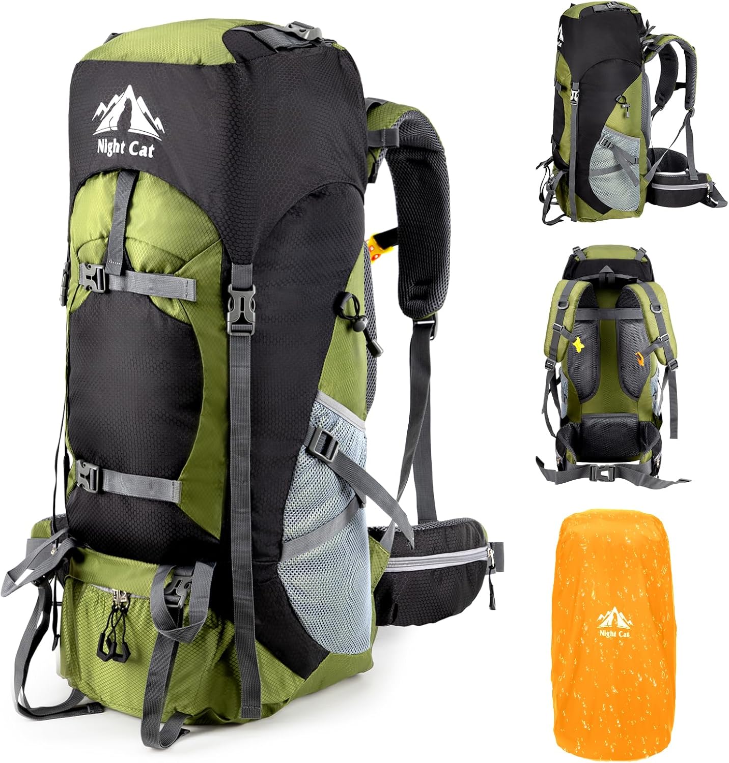 Night Cat 90L Hiking Backpack: Lightweight & Spacious