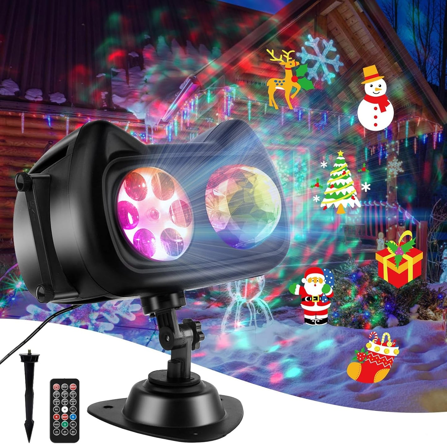 ANTQI Memory Function LED Projector Lights - 58 HD Effects