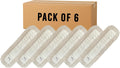 Heavy-Duty Industrial Closed-Loop Dust Mops - 6 Pack White 36 in