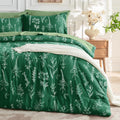Emerald Green Bed in a Bag King 7-Piece Comforter Set - Soft Botanical