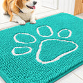 Smiry Dog Door Mat for Muddy Paws 30x20 in - Absorbent Chenille Mat