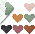 Leather Heart Bookmarks - Cute Corner Page Bookmarks for Readers