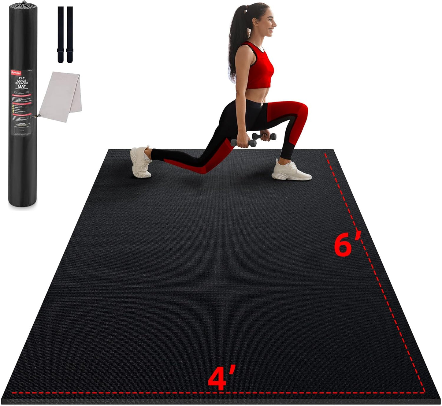 Large Exercise Mat for Home Workout - Versatile & Durable