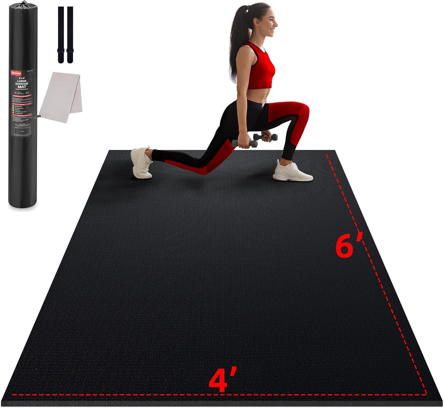 Large Exercise Mat for Home Workout - Versatile & Durable