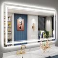 60x30 LED Bathroom Mirror with Lights - Backlit + Front Lit