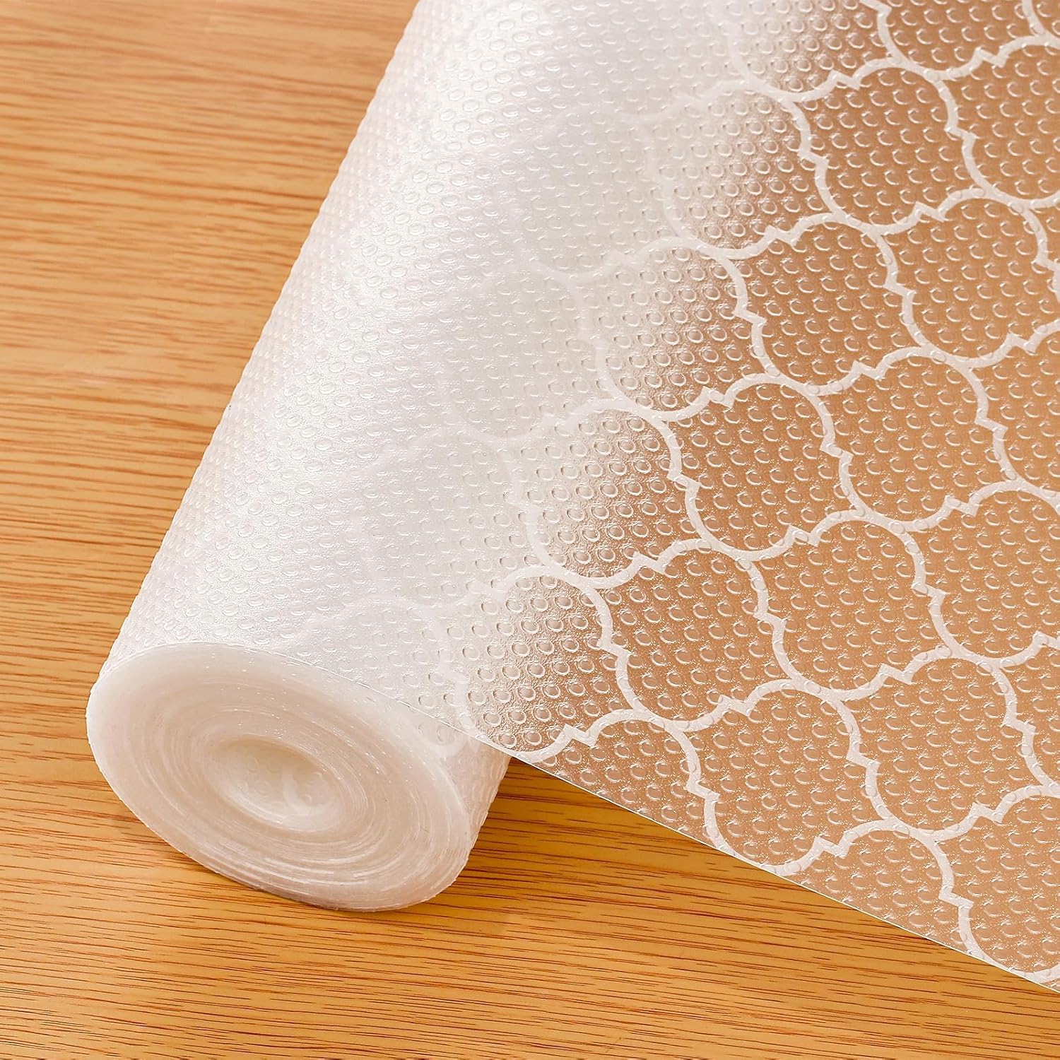 Non-Adhesive Waterproof Shelf Liner for Kitchen Cabinets