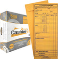 Cashier Report Envelope 4 1/2ft x 10 3/8ft - 500 Brown Kraft