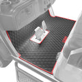 Xtreme Mats Advent Golf Cart Full Coverage Rubber Mat - Protects Flooring - Red Trim