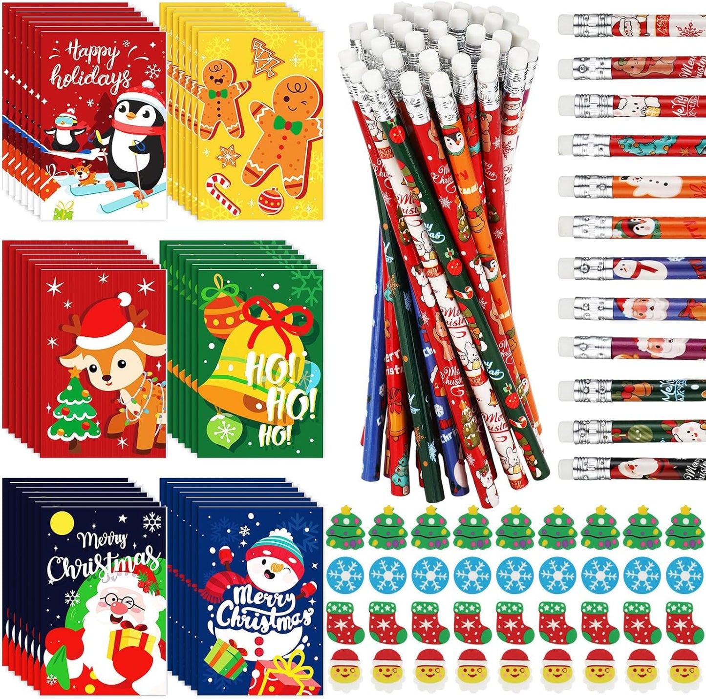 144-Piece Christmas Stationery Set - Perfect Xmas Reward!