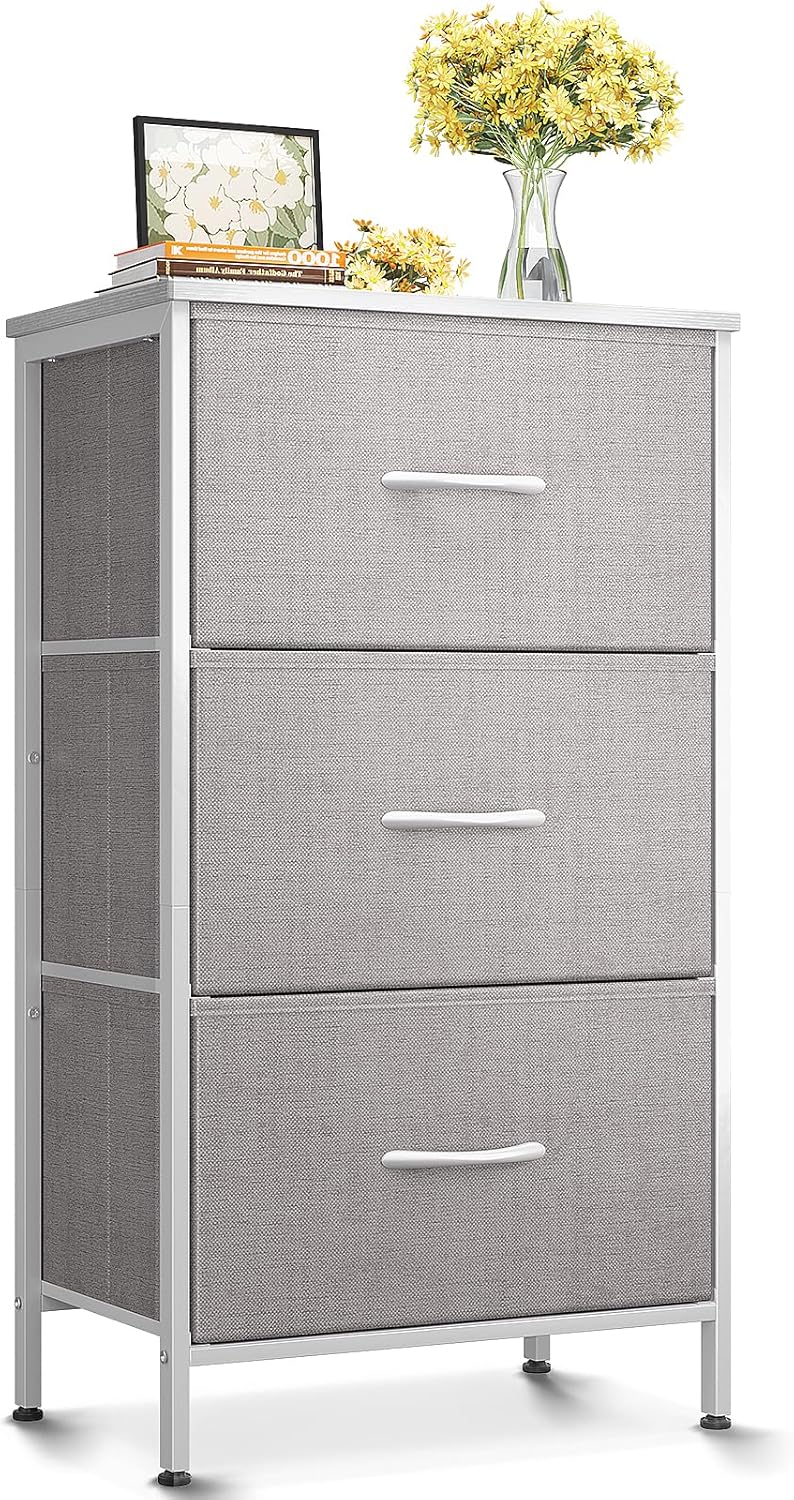 AODK Dresser for Bedroom Nightstand with 3 Storage Drawers