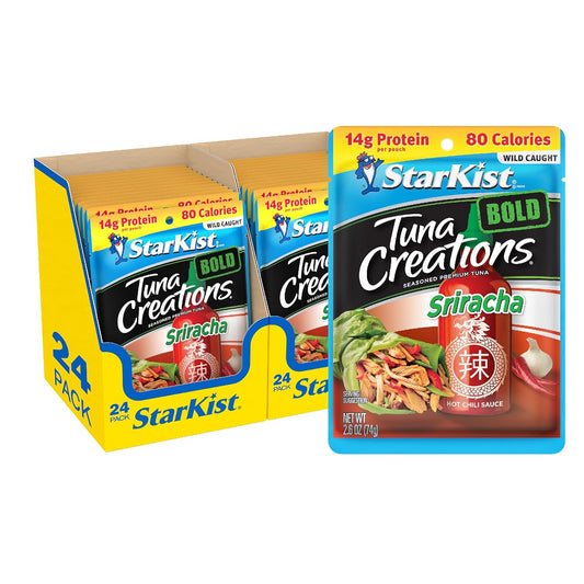 StarKist Tuna Creations BOLD Sriracha Pouches for Quick Meals