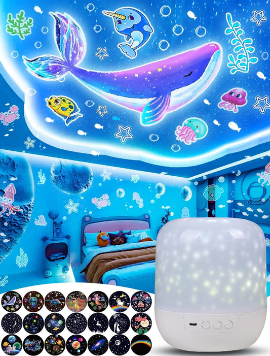 360 Rotation Star Projector Night Light for Kids - KISTRA