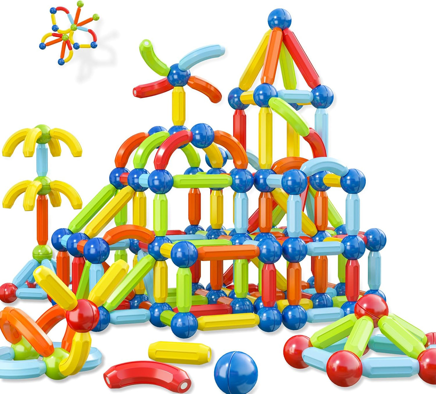 Montessori Magnetic Blocks - Educational STEM Toy