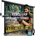 Motorized Projector Screen 100in 4:3 - Quiet Electric Screen