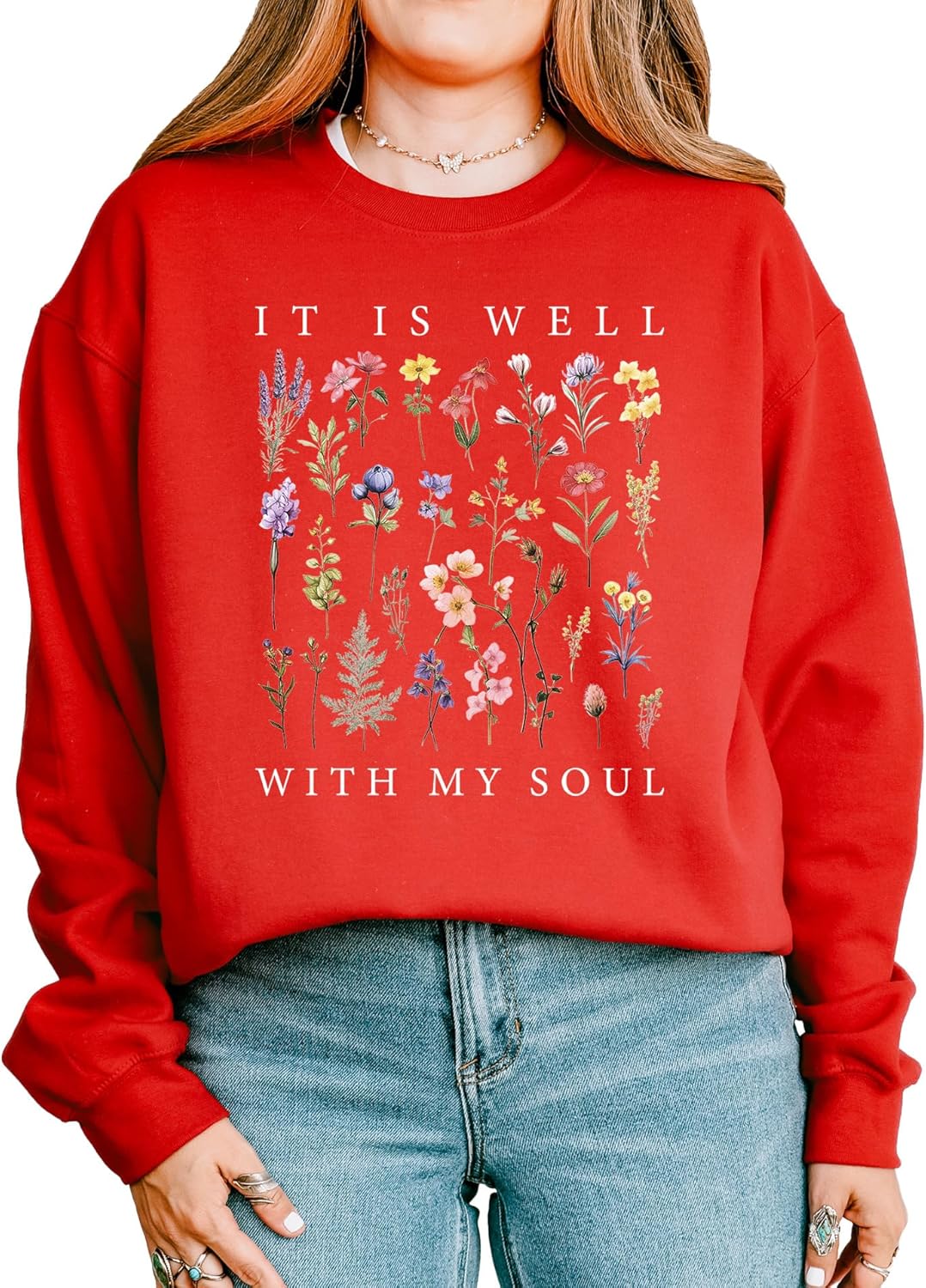 Cuppa Tee Inspirational Floral Sweatshirt for Cozy Comfort