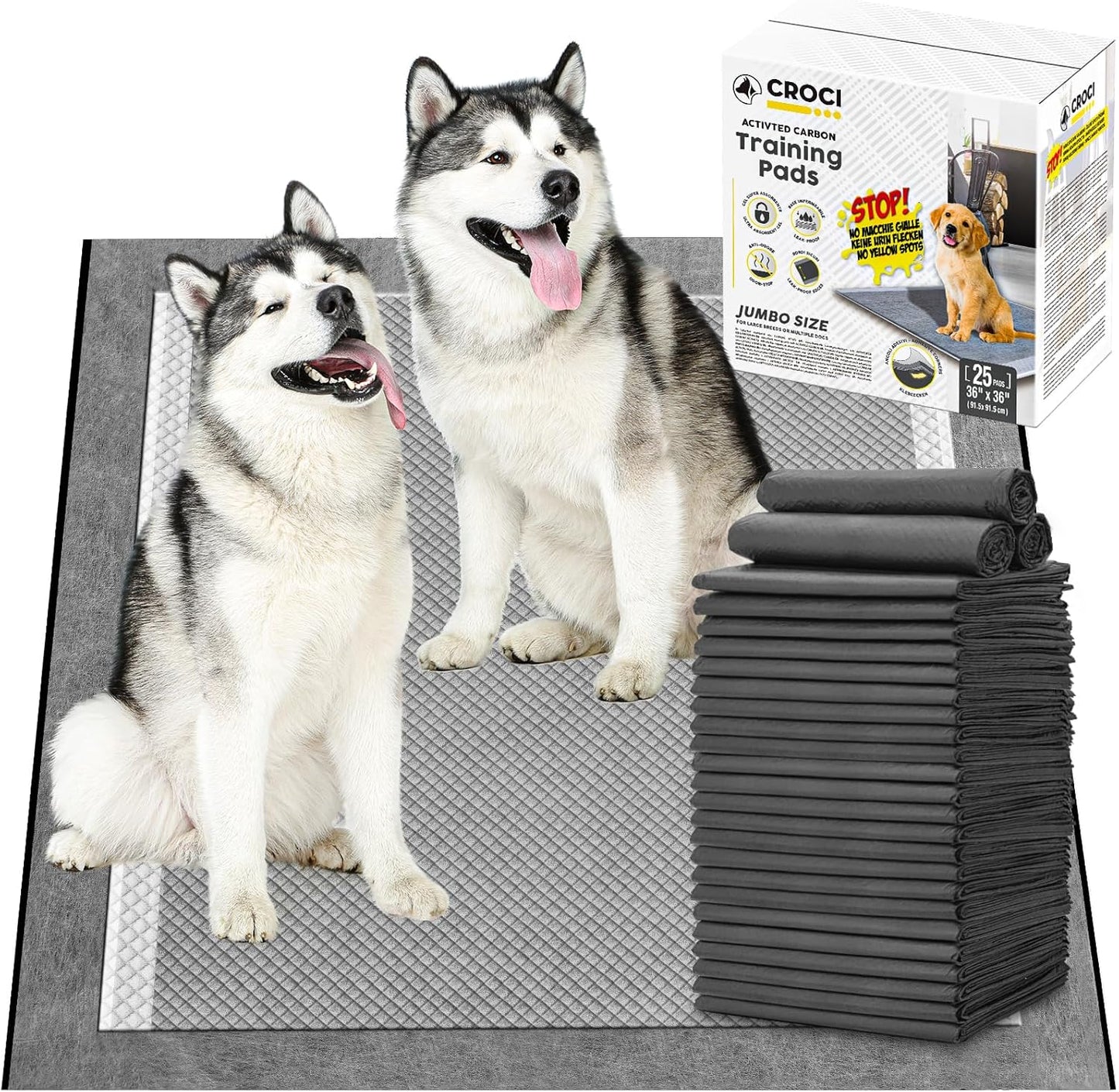 CROCI 36x36 3XL Activated Carbon Pee Pads for Dogs Review