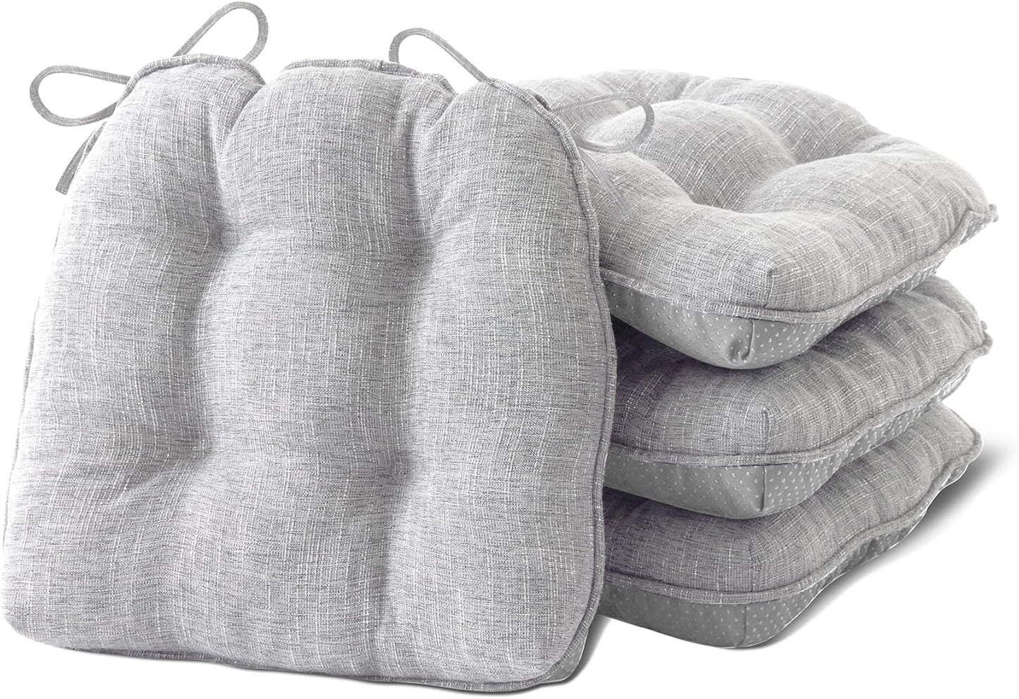 Chair Cushions for Dining Chairs Set of 4 with Non Slip Backing