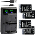 Kastar 4-Pack EN-EL14 Battery and LTD2 USB Charger - Extra Power