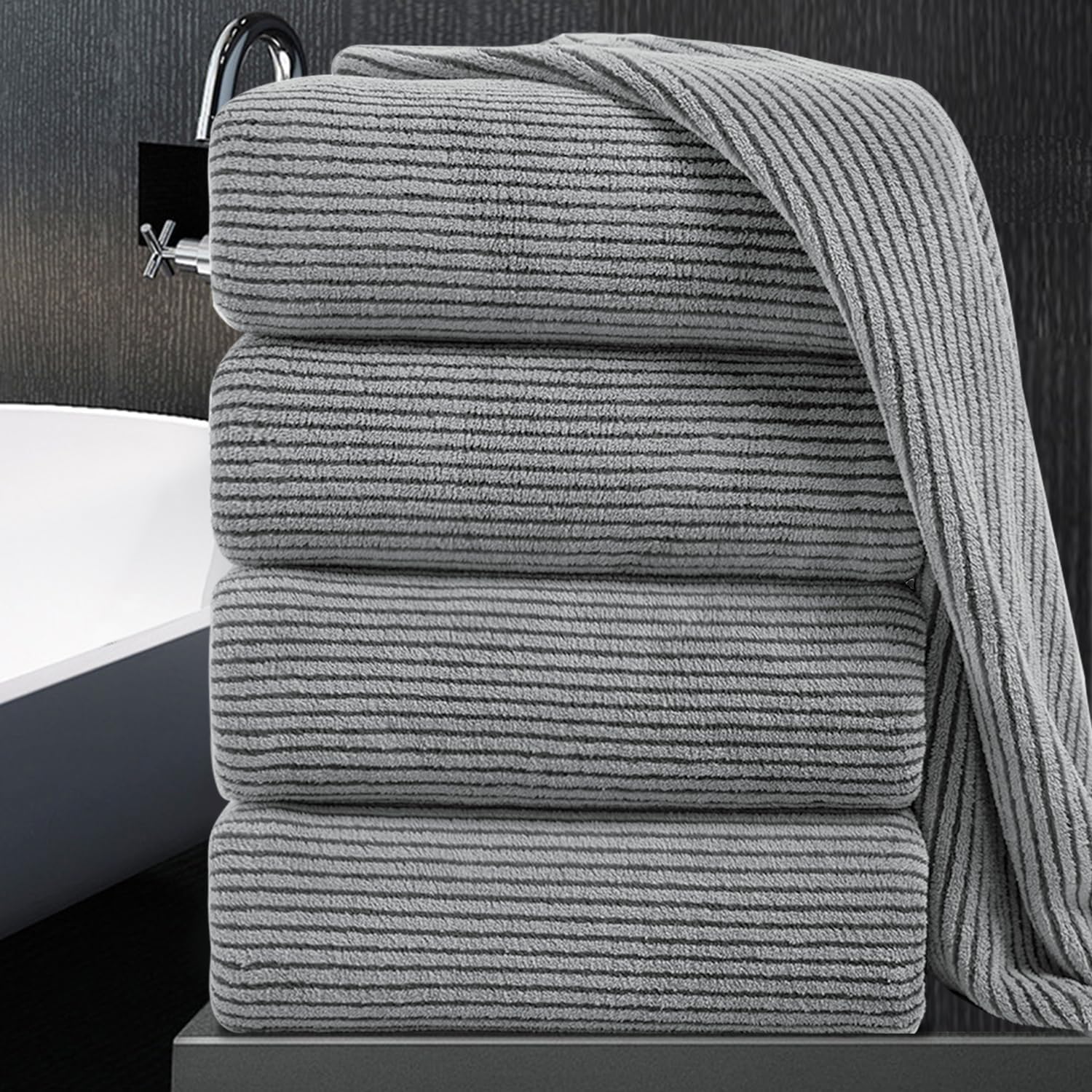 Oversized Bath Towel Set for Ultimate Softness and Absorbency