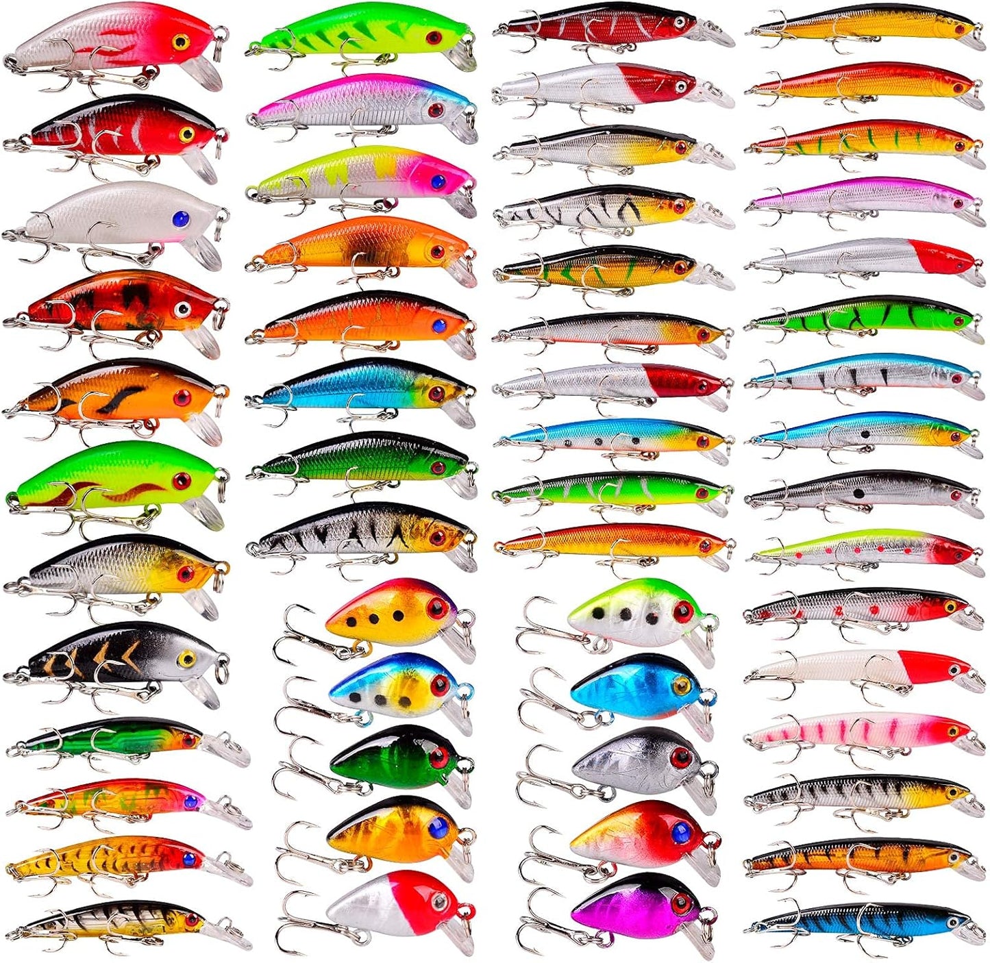 Bass Fishing Lures Kit Set for Topwater Hard Baits and More