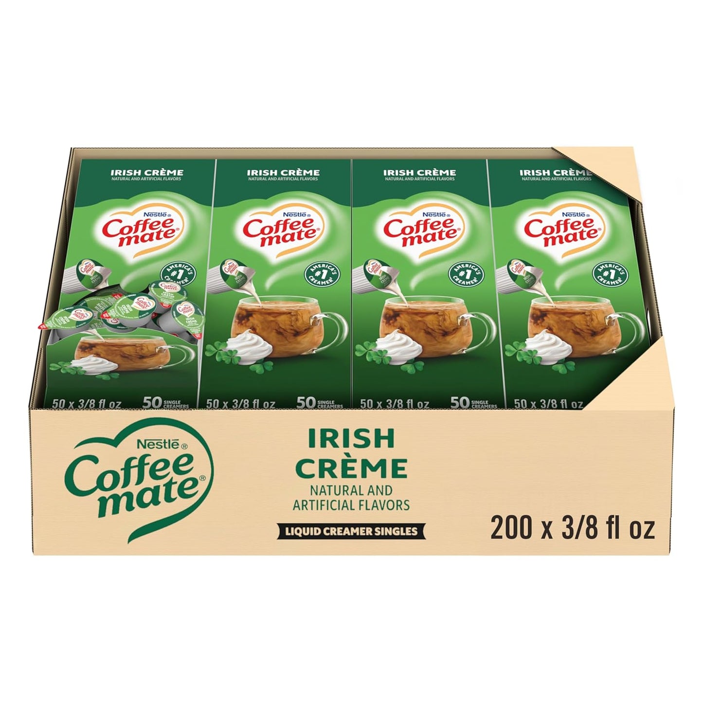 Nestle Coffee mate Irish Creme Liquid Creamer Singles Pack