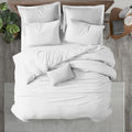 Oversized King Duvet Cover Set 120in x 98in White - 100% Egyptian