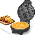 7 Inches Round Classic Waffle Maker Machine - Compact Crispy Waffles