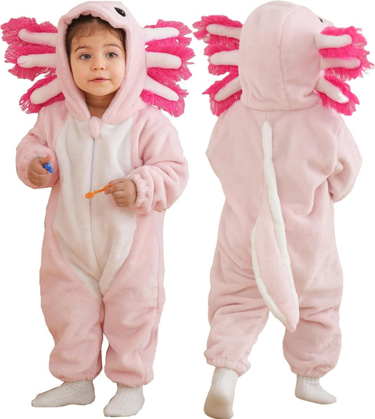 Unisex Baby Axolotl Costume Onesie for Toddler Fun Wear
