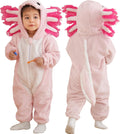 DarkCom Unisex Baby Axolotl Costume Onesie Romper - Cozy, Cute Hooded