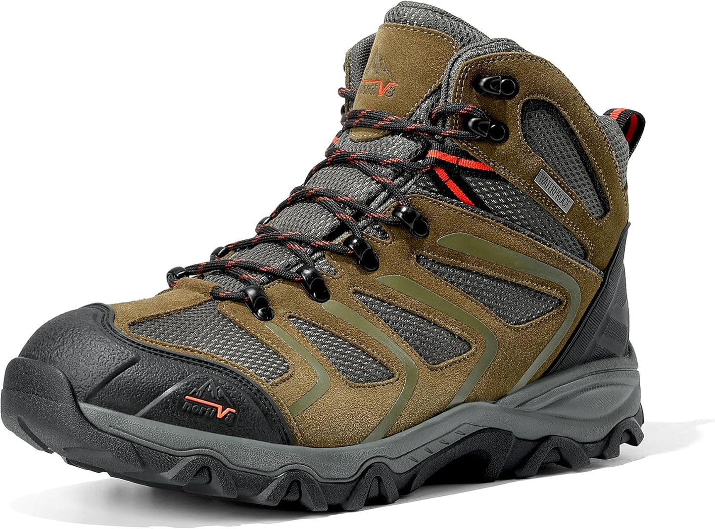 NORTIV 8 Men's Waterproof Hiking Boots for Outdoor Adventures