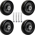 6 in x2 in Phenolic Trailer Jack Wheel 4 Pack - High Temp, 4800 lb