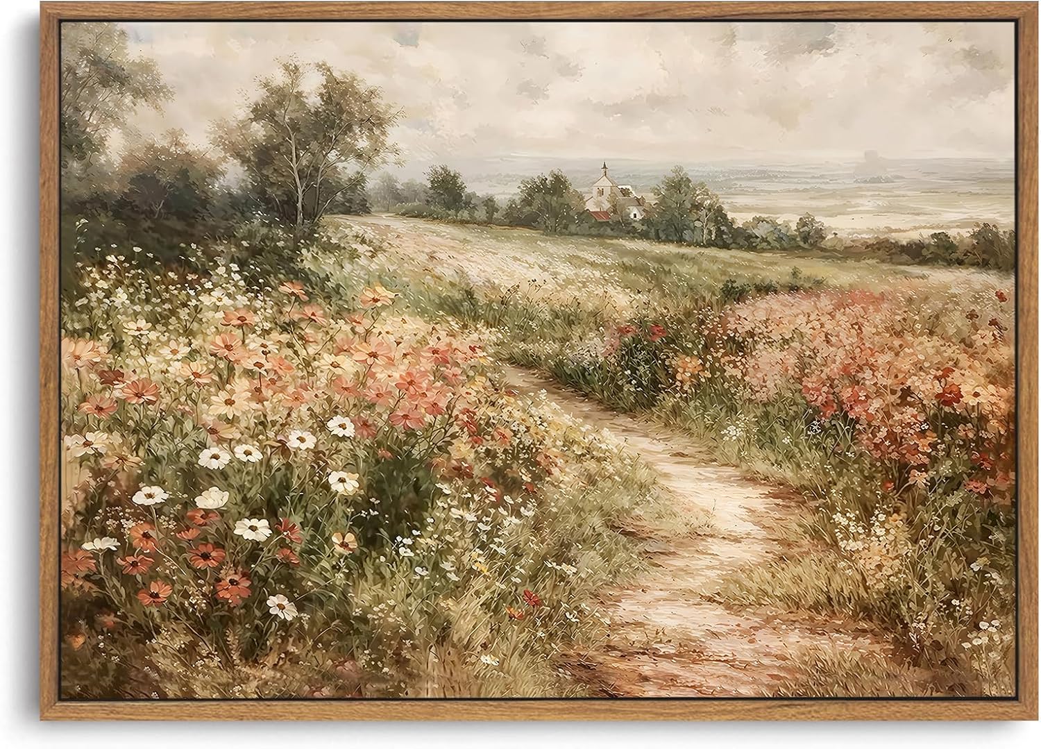 Vintage Landscape Wall Art for Rustic Home Decor and Elegance