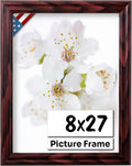 Cherry 8x27 Picture Frame.75 in Wide - Classic Cherry Finish