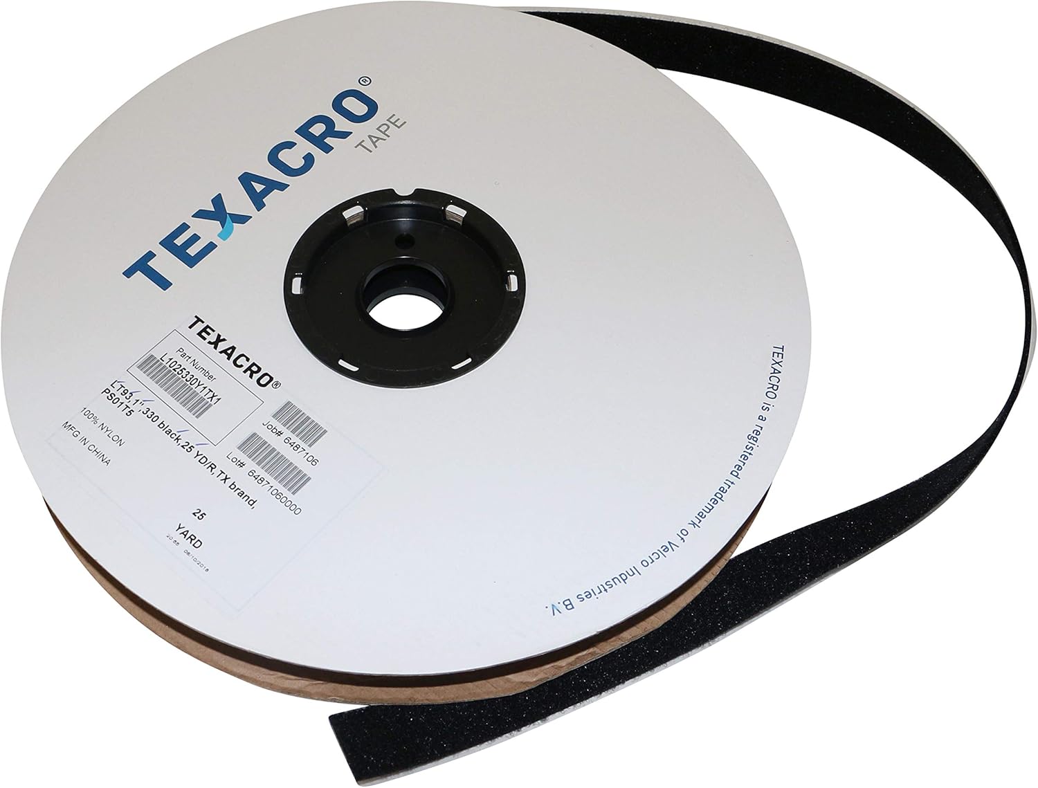 TEXACRO 71 PSA 32 - 25 Yard Roll 1 Inch Wide Black Fastener