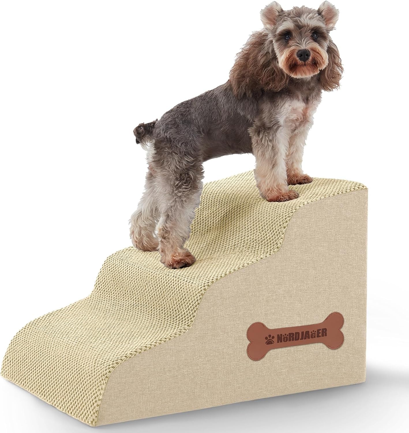 Dog Stairs 3-Step for Small Dogs and Cats to Access Furniture