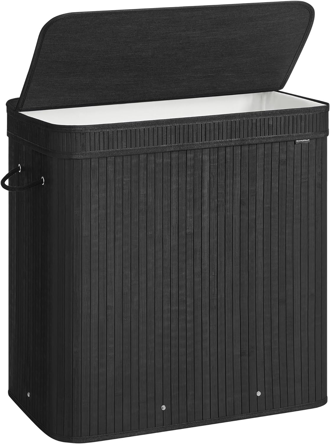SONGMICS Bamboo Laundry Hamper with Lid for Easy Laundry Storage