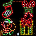 16ft Christmas Window Silhouette Lights 4 Pack - Bright Holiday