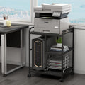 Printer Stand with Storage Shelf for Home Office Organization - Large