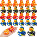 Rubber Duck 50 Pack Hockey Player Party Favors - Bulk Bath Toys