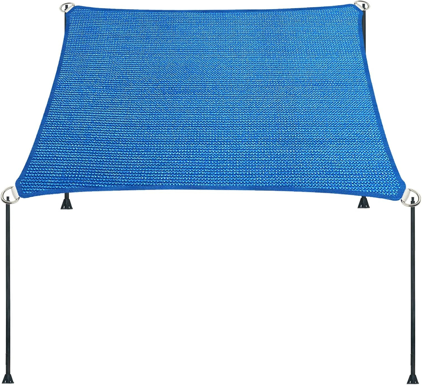 13ft x 22ft Blue Straight Edge Sun Shade Sail for Outdoor Use