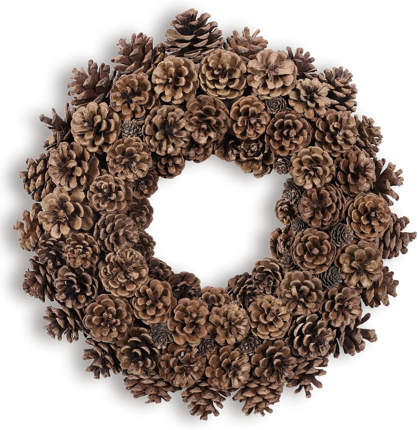 Fall Wreaths for Front Door 18 Inch Pine Cone Wreath Decor