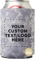 Custom Collapsible Beer Can Coolers 3mm Set of 100 - Personalized Bulk