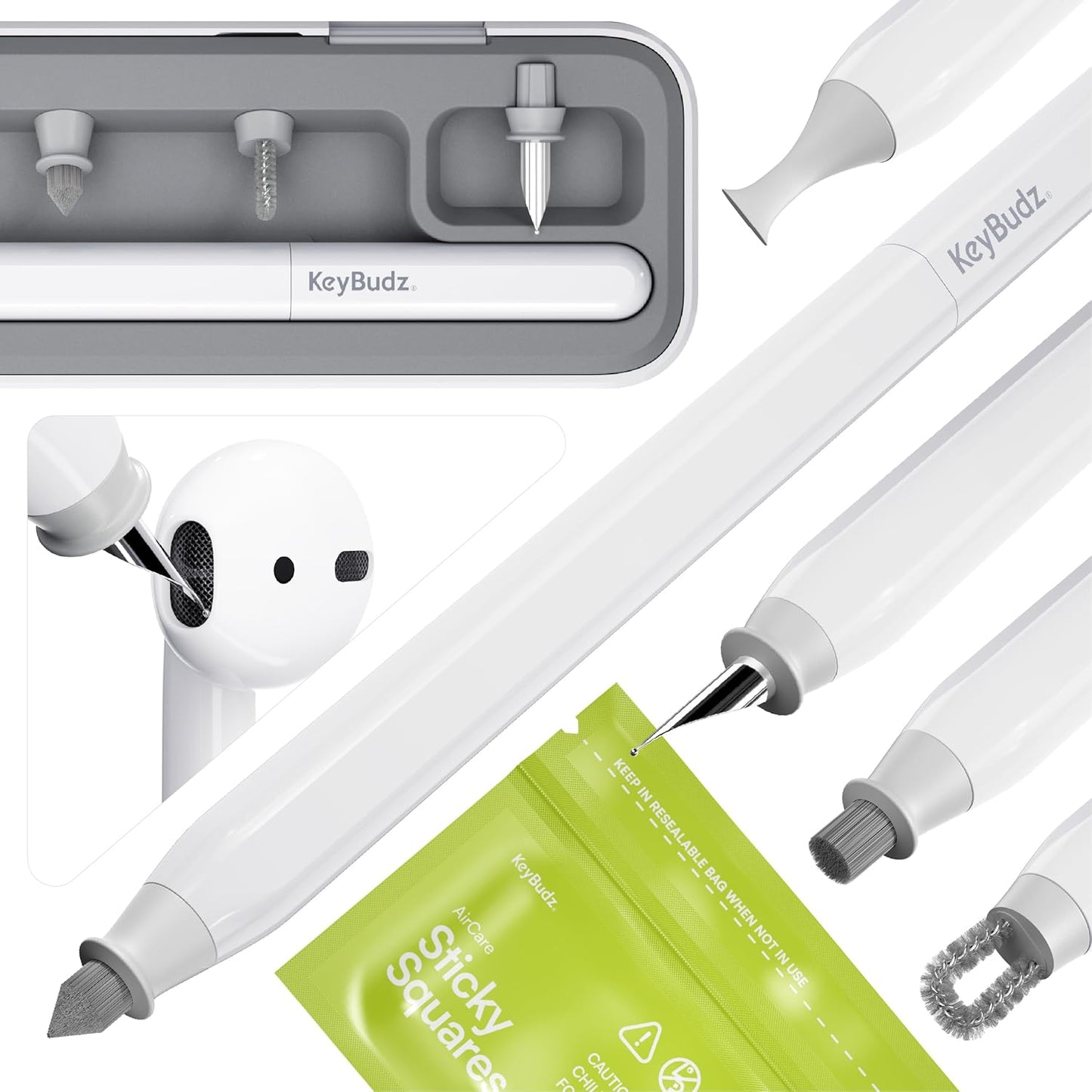 KeyBudz Air Care 2.0 - Ultimate AirPods Cleaning Kit