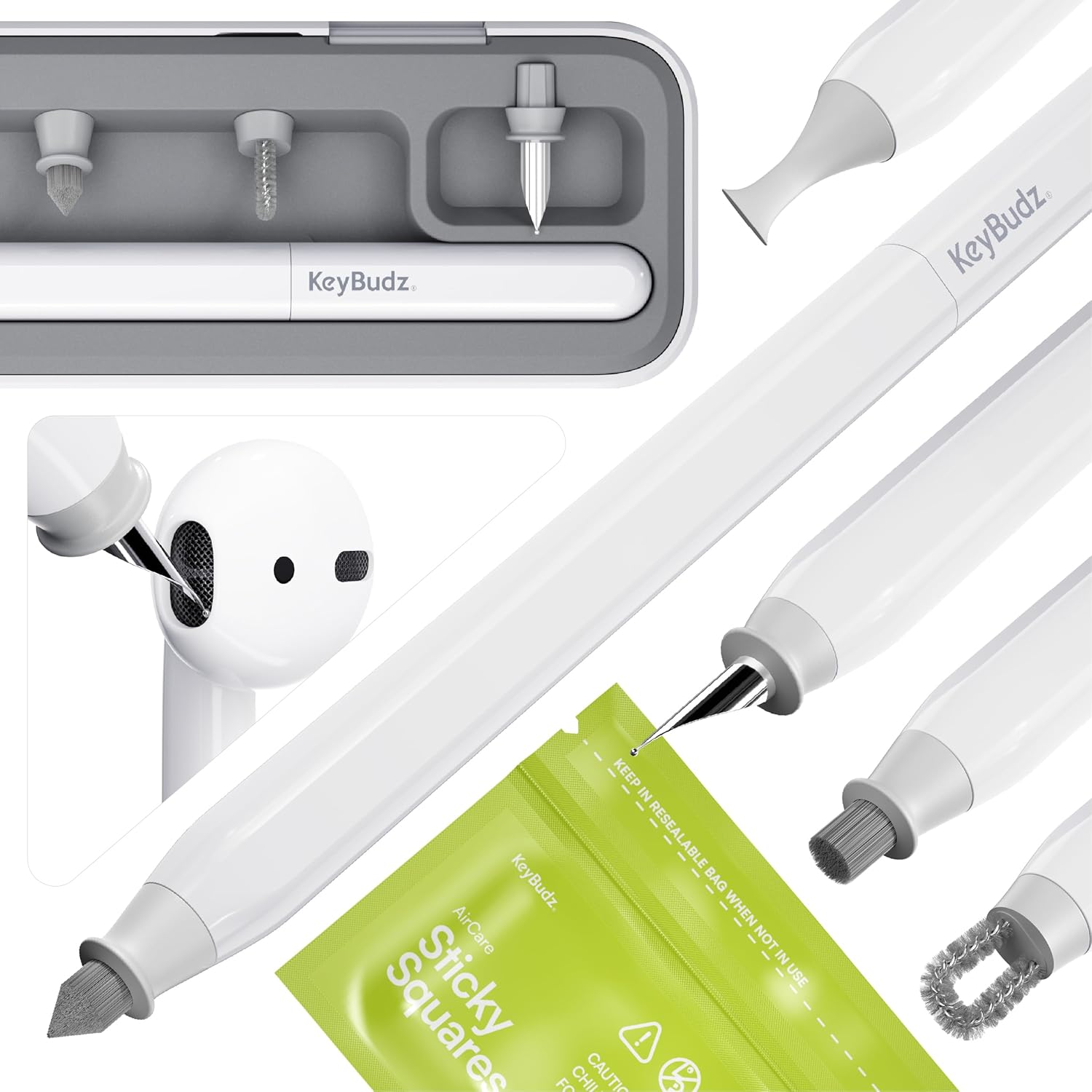 KeyBudz Air Care 2.0 - Ultimate AirPods Cleaning Kit