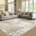 Washable Area Rugs 8ftx10ft Non-Slip Modern Abstract - Low-Pile