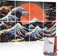 8 Pcs Art Acoustic Wall Panels Mount Fuji Sunset - Effective Sound