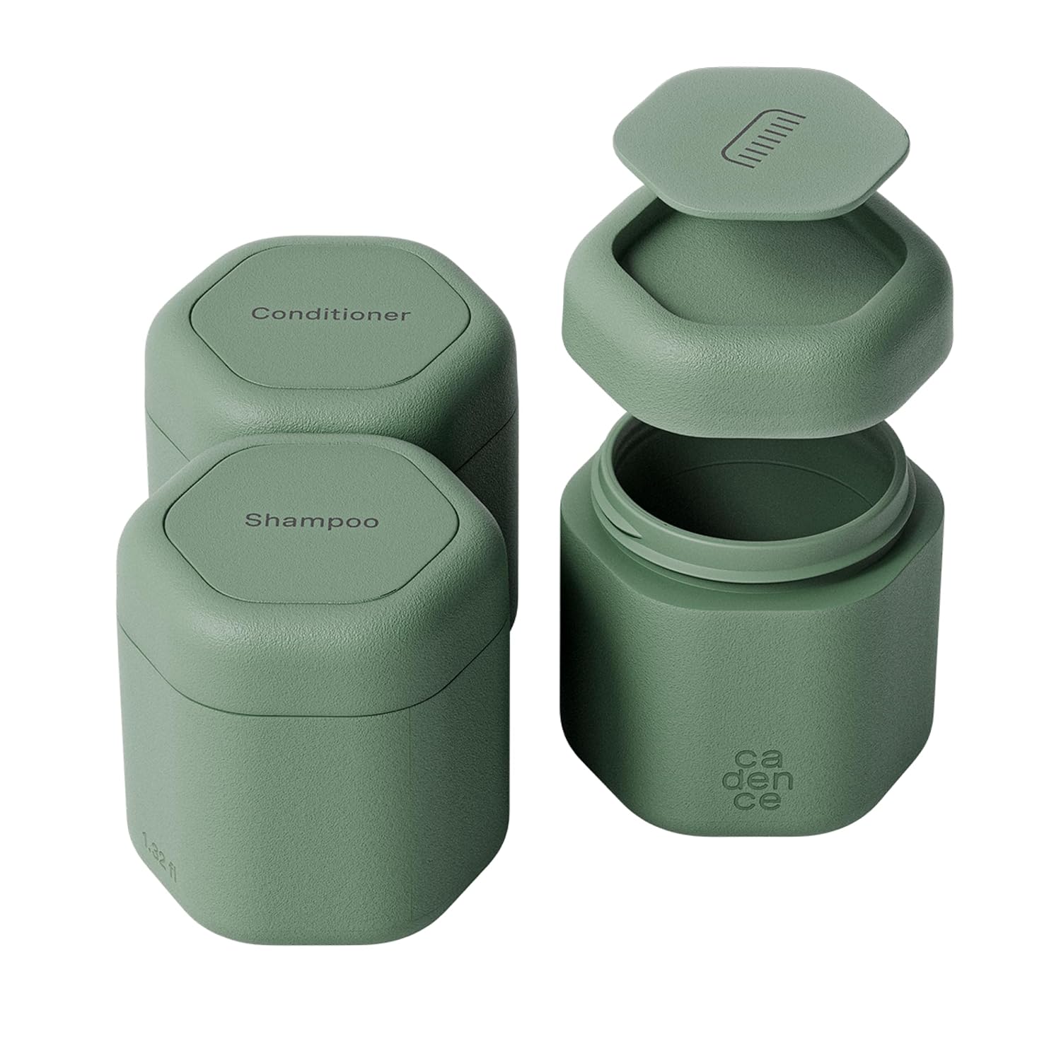 Cadence Travel Containers Haircare Capsule Set for Easy Packing