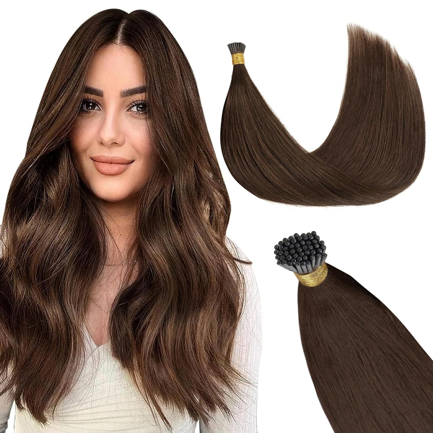 GOO GOO I Tip Hair Extensions Real Human Hair 18in 50g Cold Fusion
