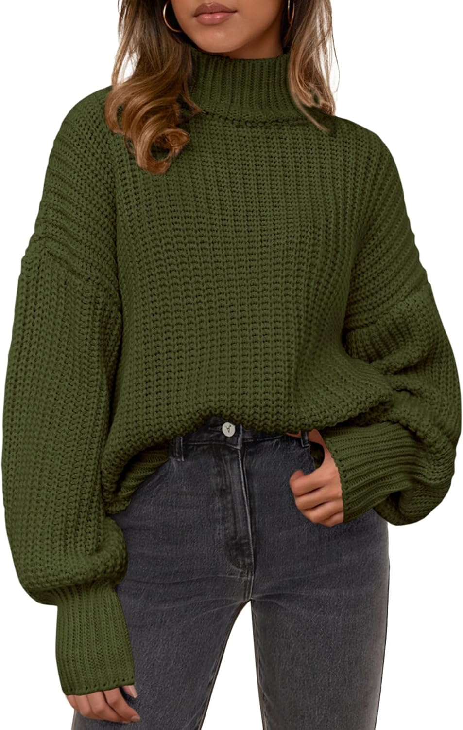 PRETTYGARDEN Fall Oversized Sweaters for Women - Cozy Knit Tops